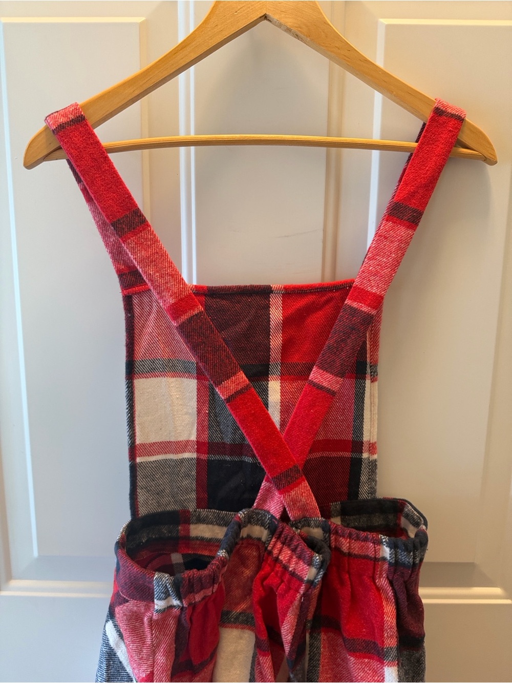 NWT Cupshe Red Plaid Overall Mini Dress With Square Neck Size Large - Picture 12 of 16
